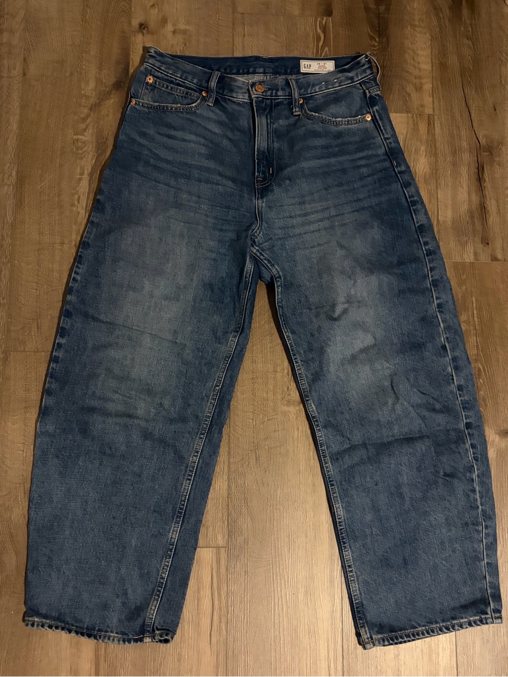 Gap High Rise Barrel Jeans, Size 29 short - Picture 6 of 9